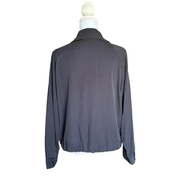 LNA Drawstring Button Down Shirt- Size Medium - Picture 7 of 14